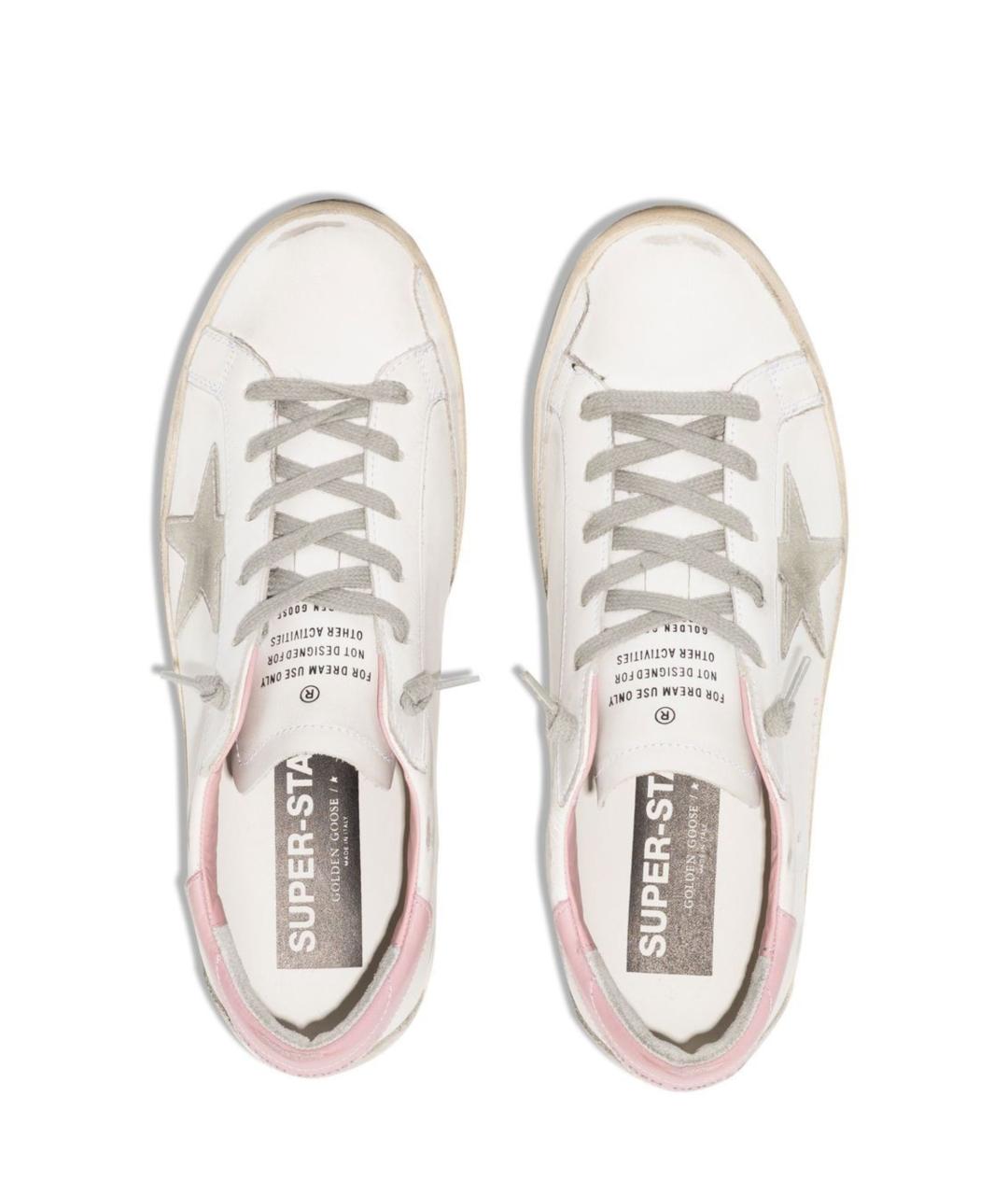 GOLDEN GOOSE Белые кожаные кеды, фото 3