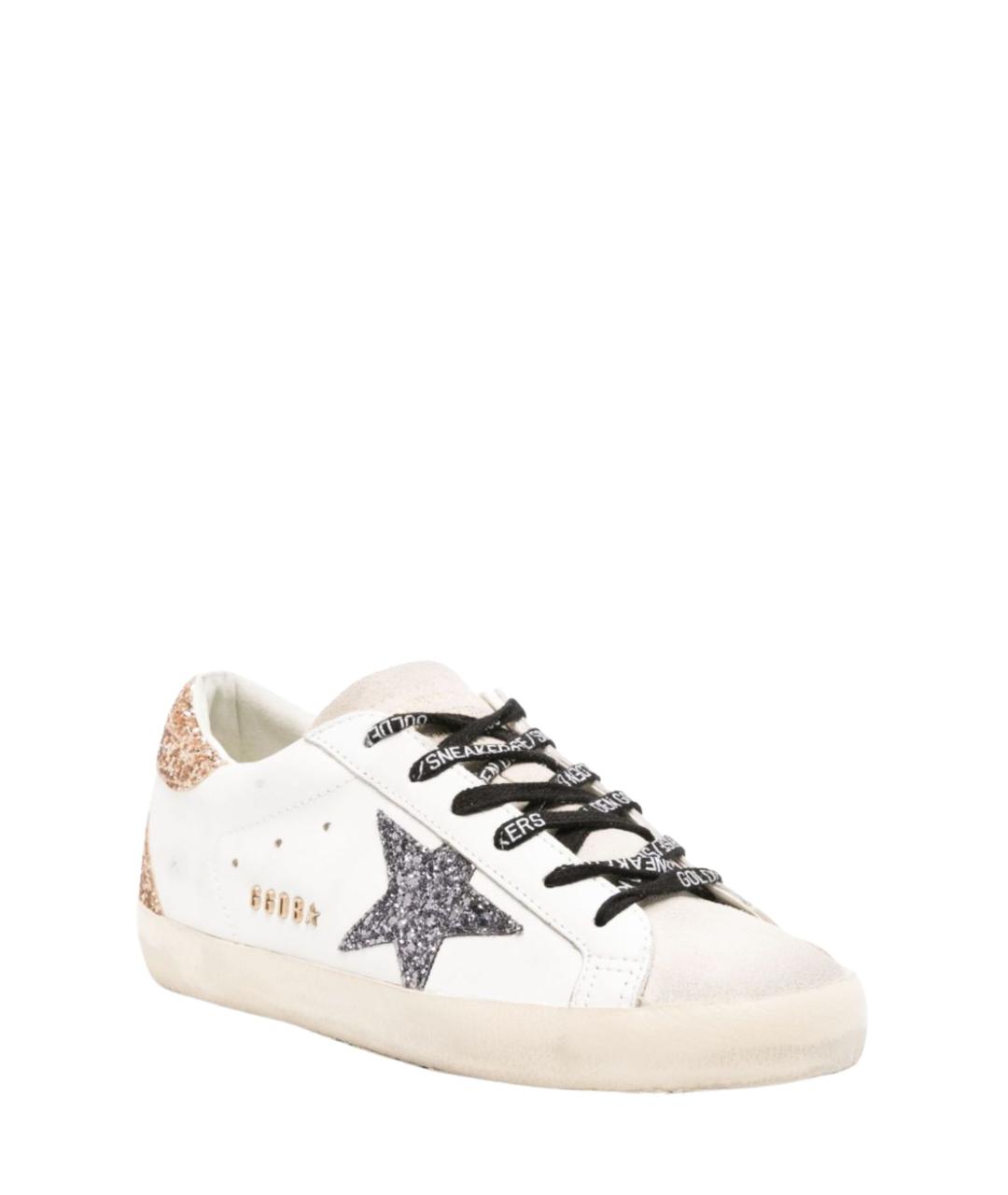 GOLDEN GOOSE Белые кожаные кеды, фото 2