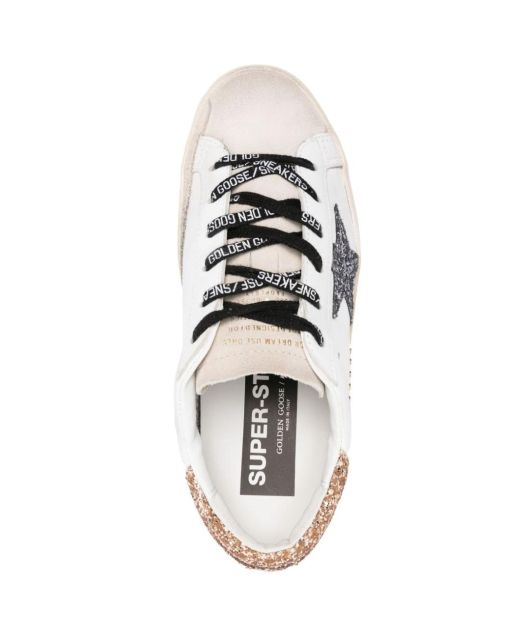 GOLDEN GOOSE Белые кожаные кеды, фото 4