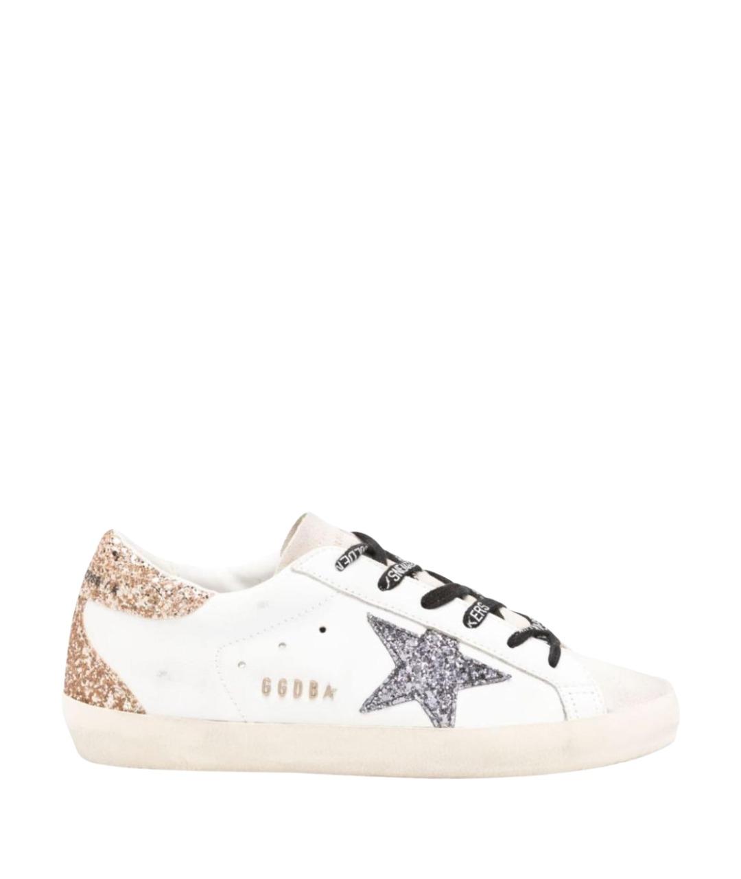 GOLDEN GOOSE Белые кожаные кеды, фото 1