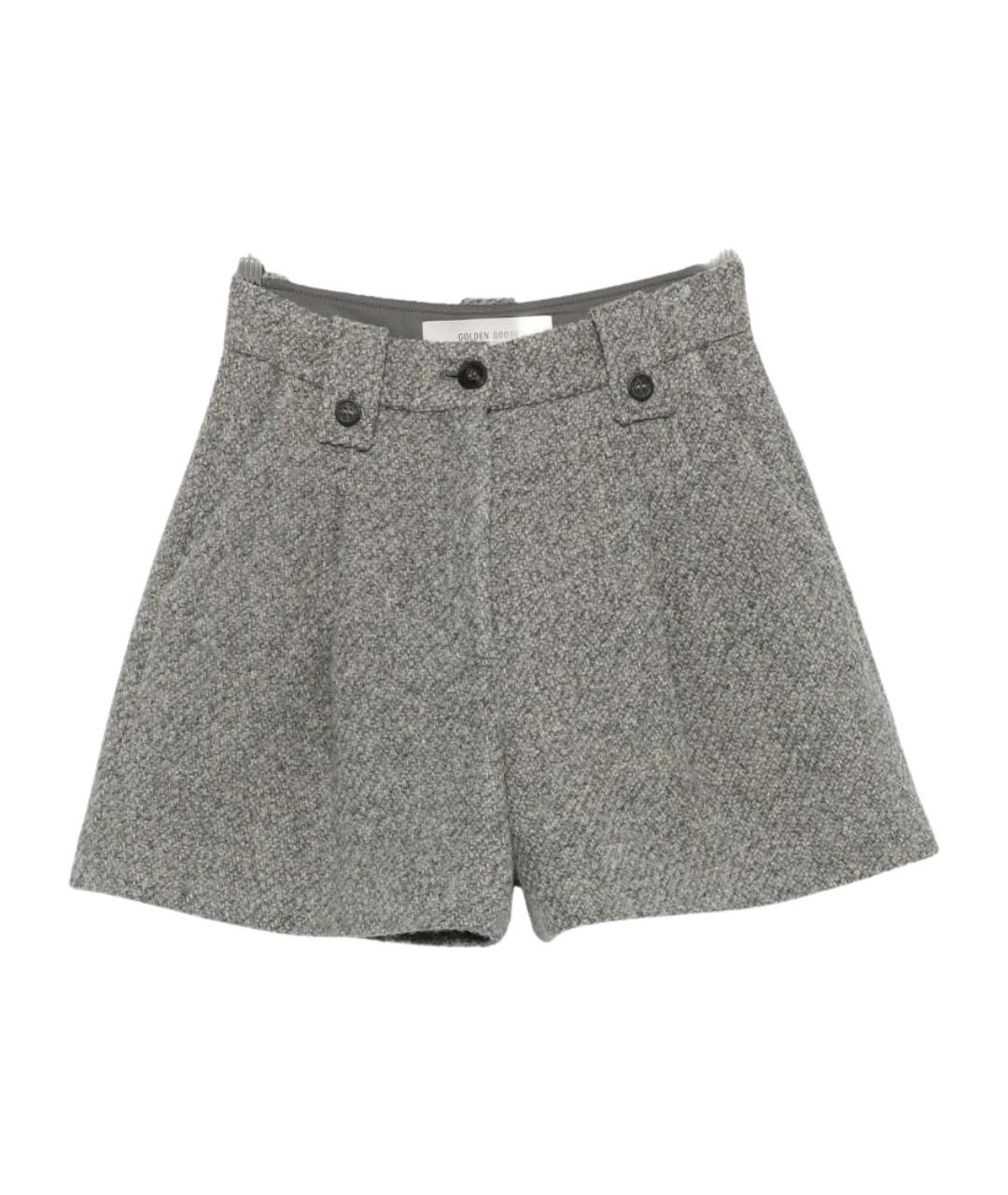 GOLDEN GOOSE Серые хлопковые шорты, фото 1