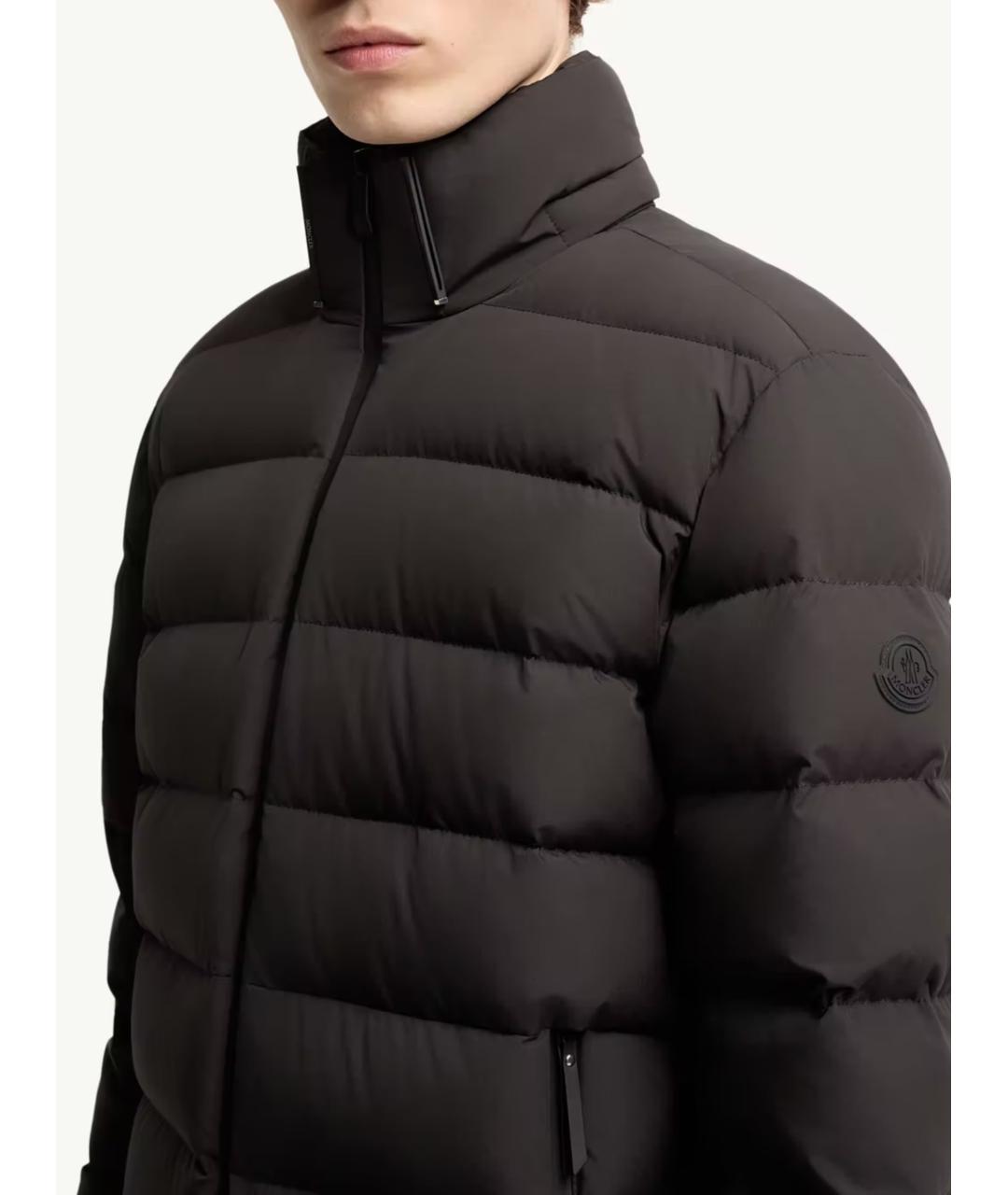 MONCLER Черный нейлоновый пуховик, фото 4