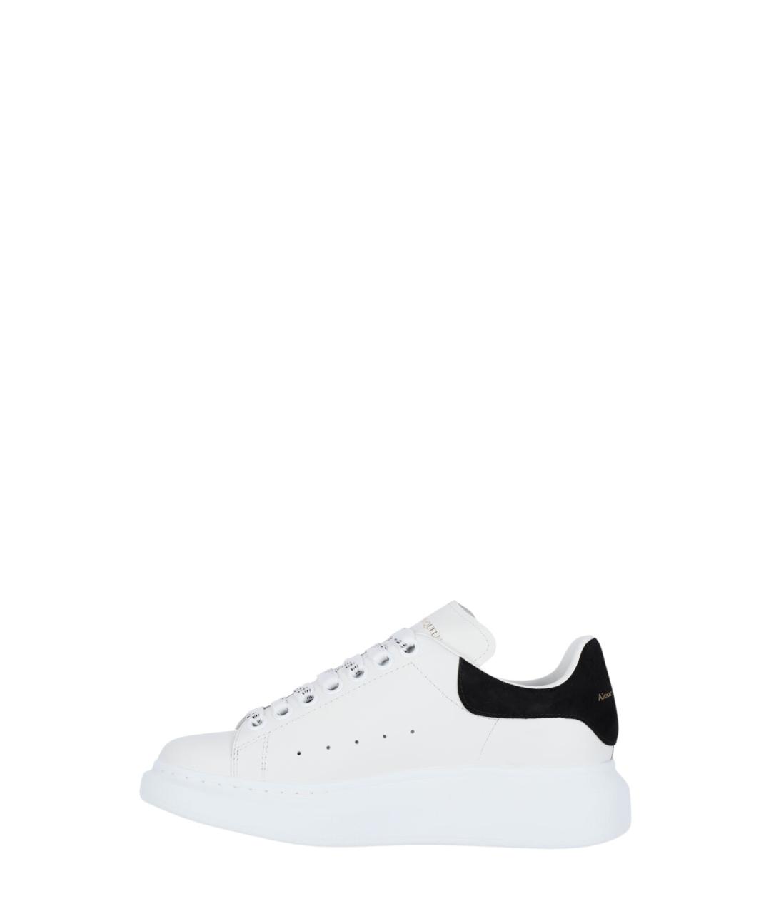 ALEXANDER MCQUEEN Белые кожаные кеды, фото 3