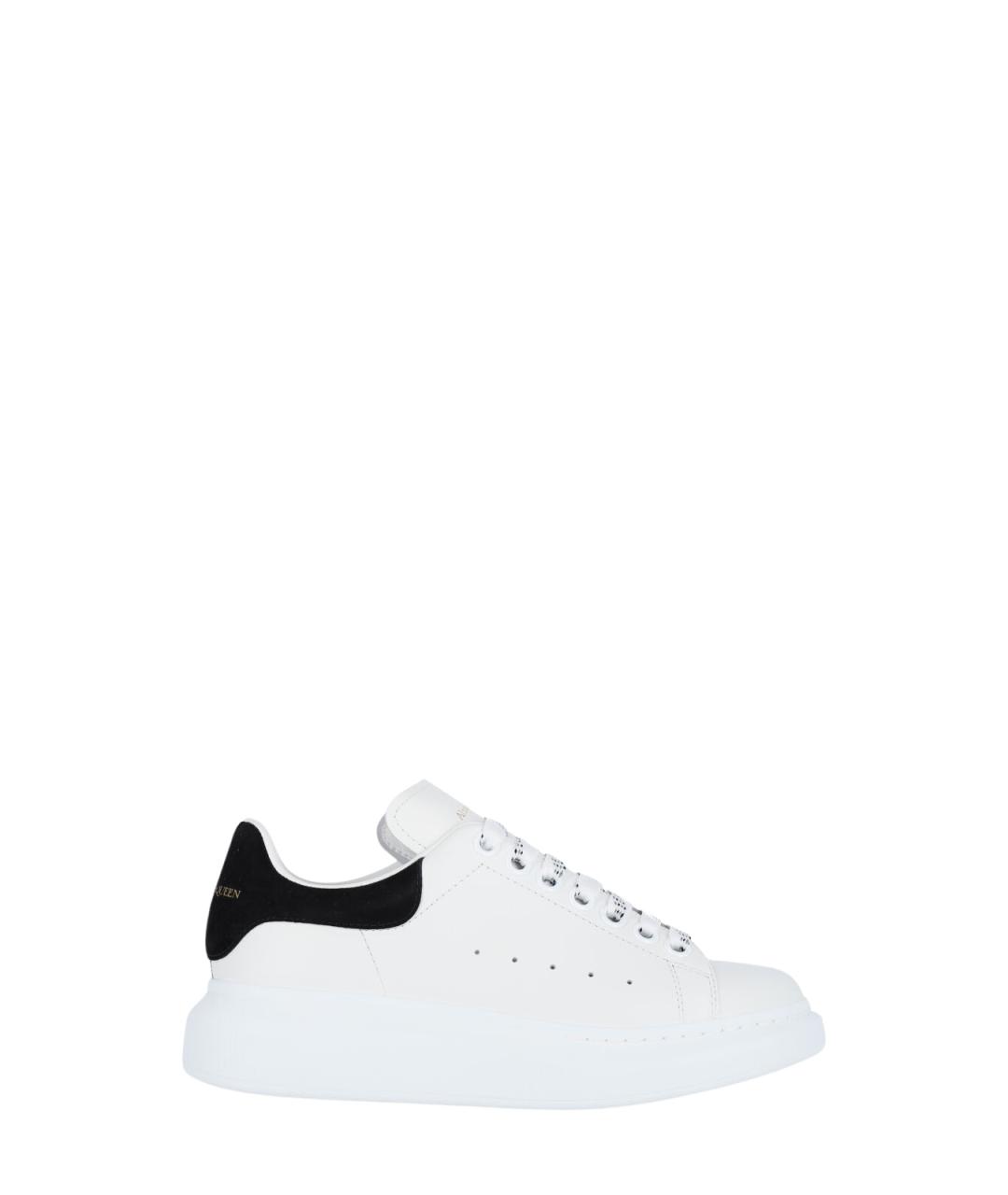 ALEXANDER MCQUEEN Белые кожаные кеды, фото 1