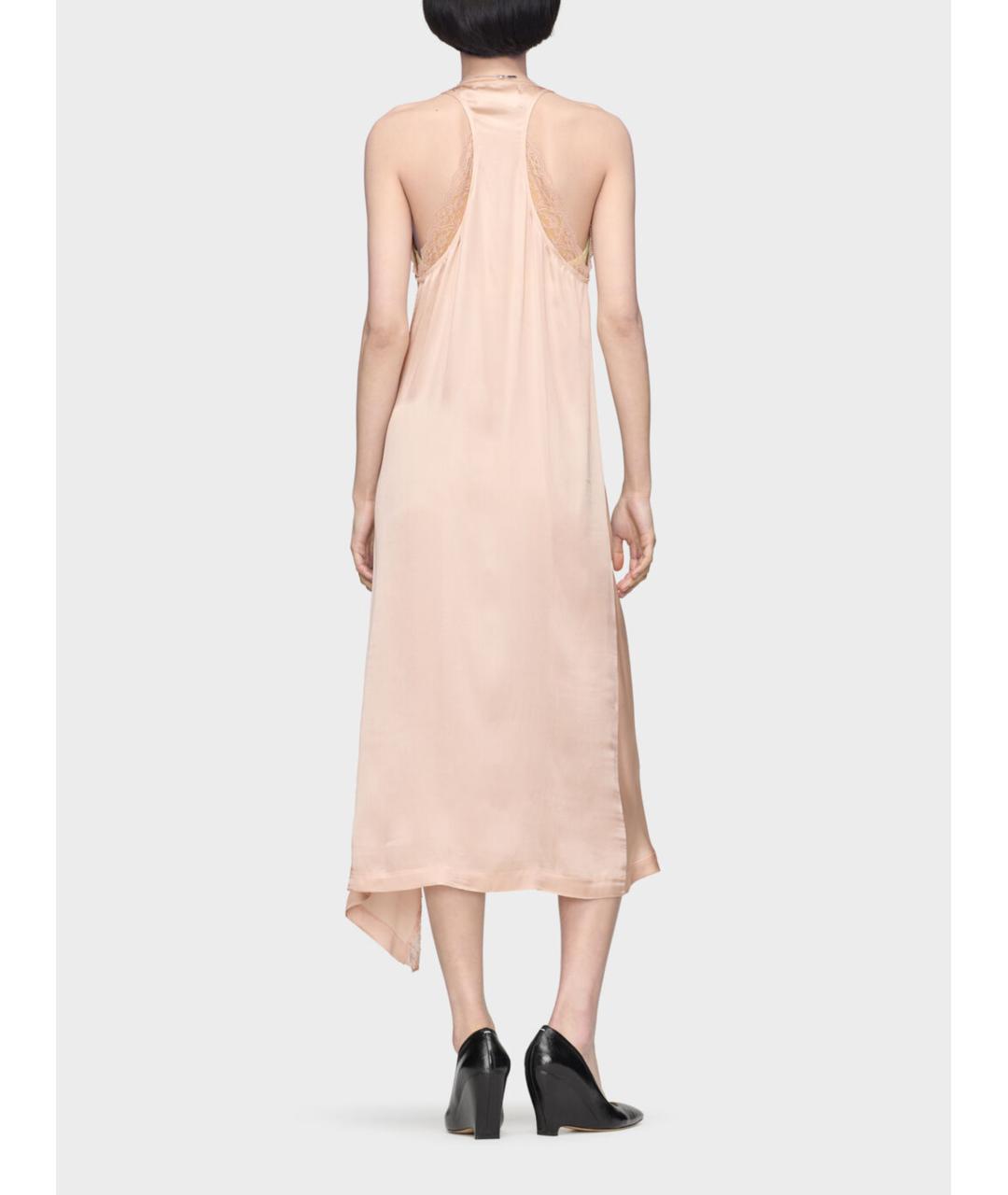 MAISON MARGIELA Розовое ацетатное коктейльное платье, фото 4