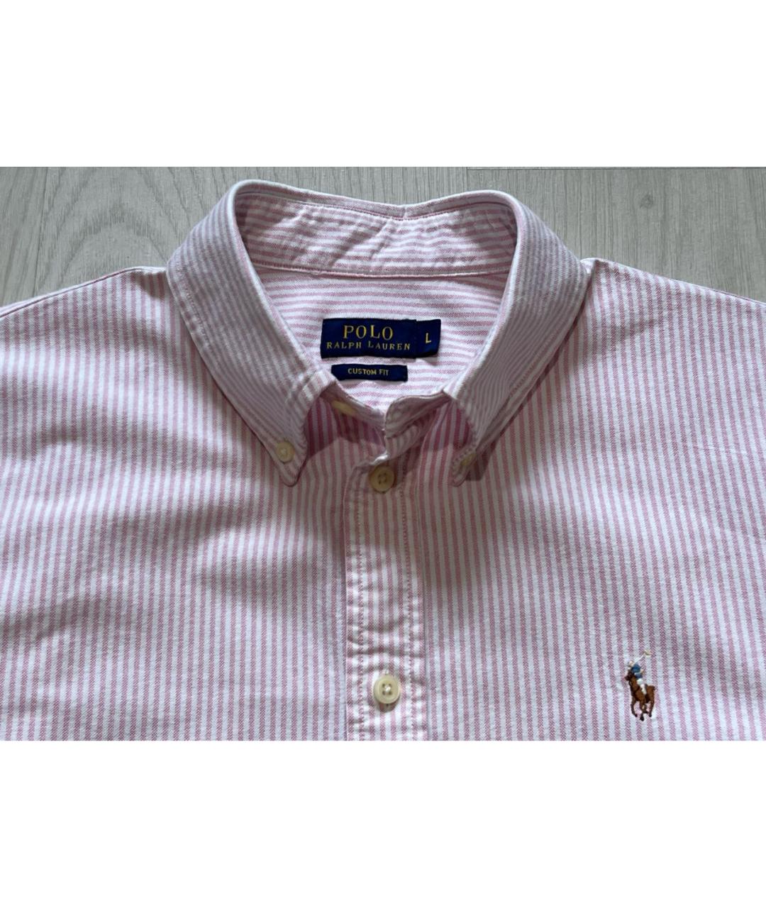 RALPH LAUREN Розовая хлопковая рубашка, фото 3
