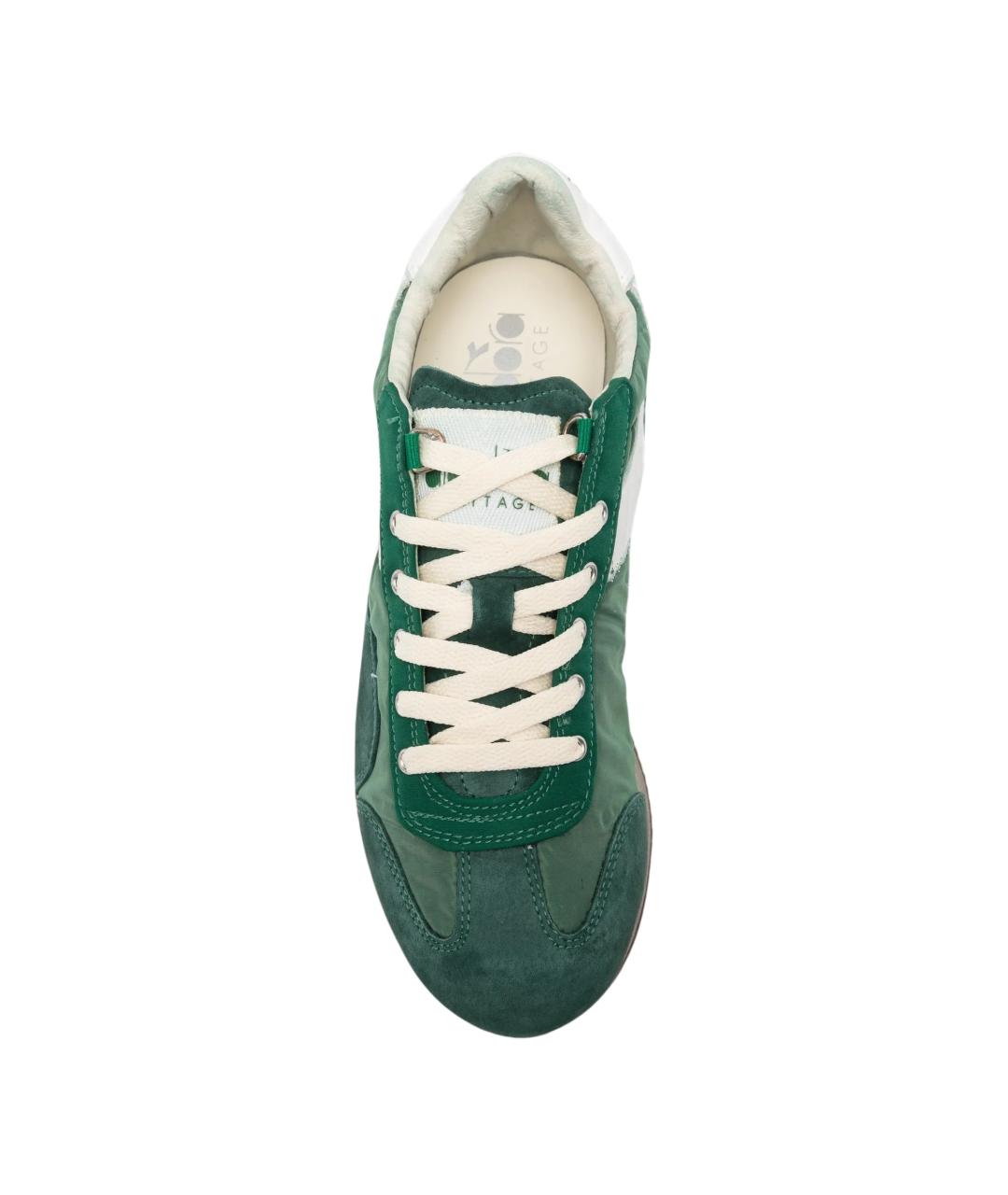 DIADORA HERITAGE Зеленые замшевые низкие кроссовки / кеды, фото 4