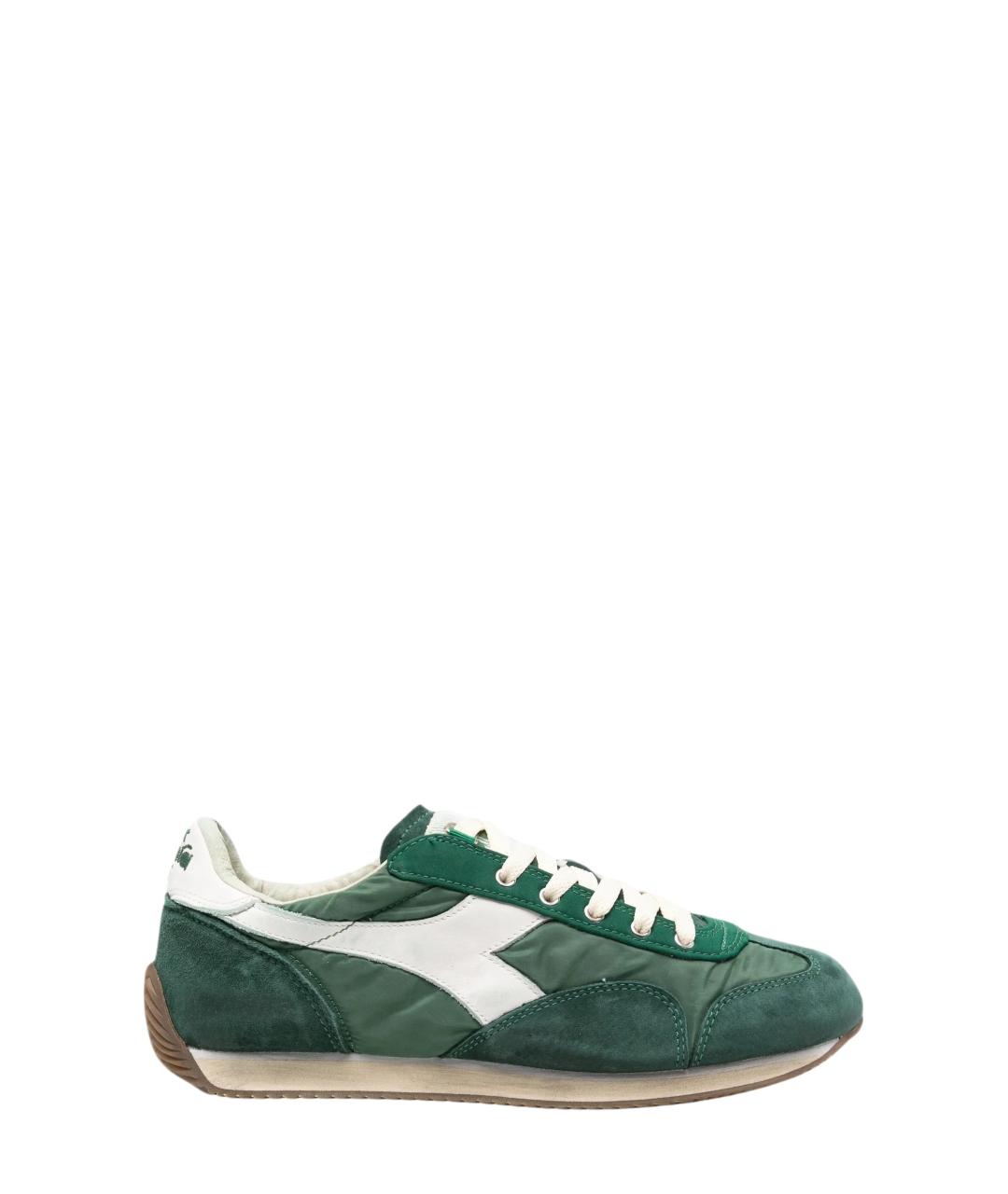DIADORA HERITAGE Зеленые замшевые низкие кроссовки / кеды, фото 1
