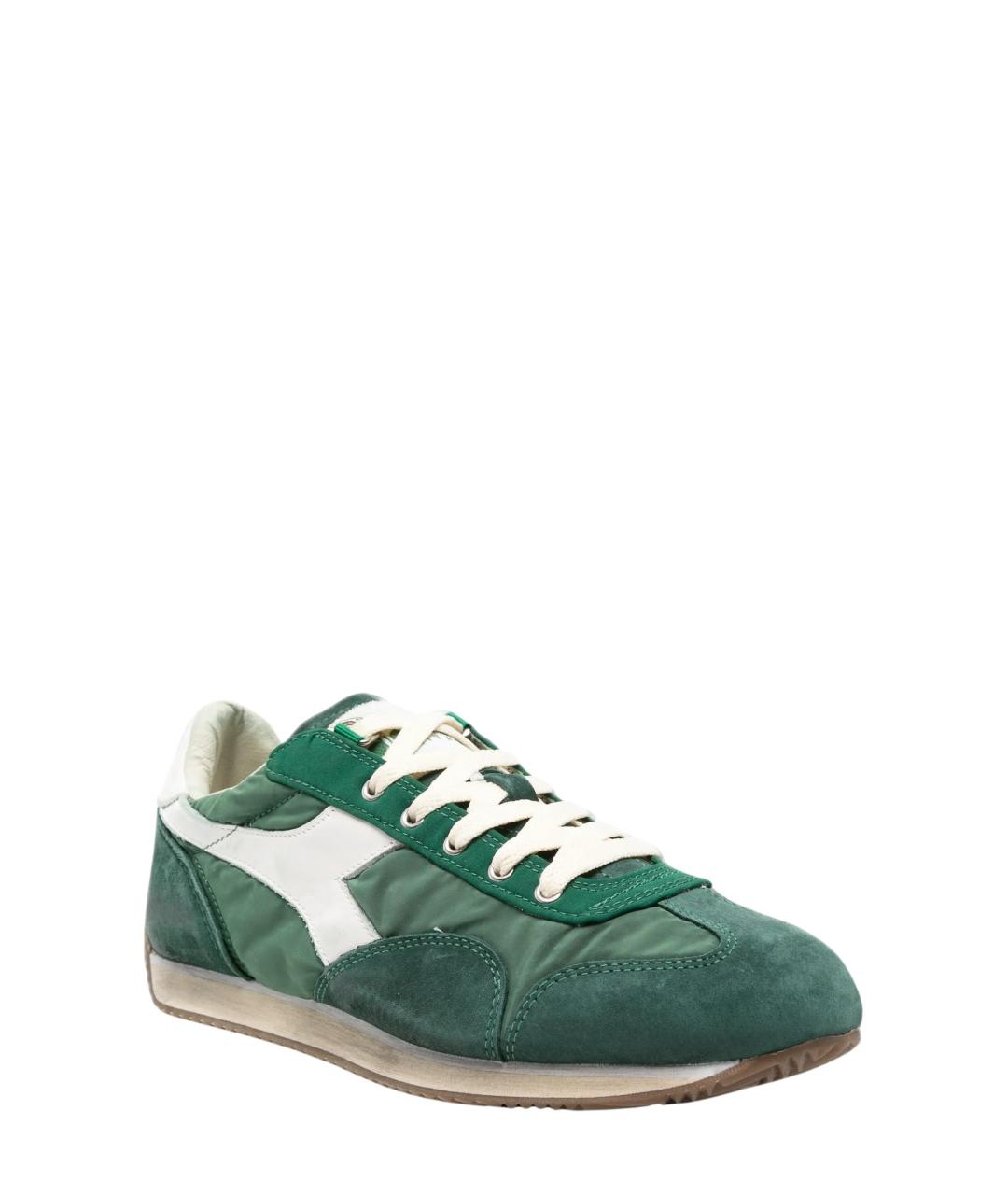 DIADORA HERITAGE Зеленые замшевые низкие кроссовки / кеды, фото 2