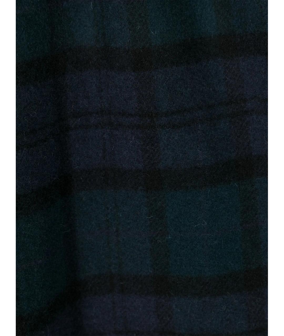 BARBOUR Синий шерстяной шарф, фото 2