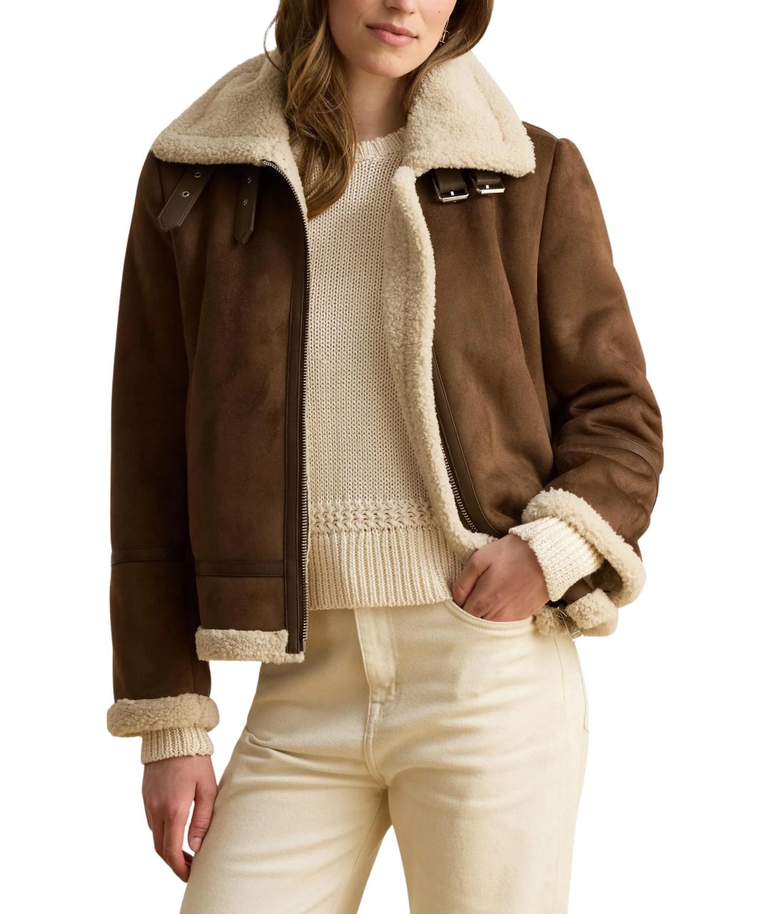 RALPH LAUREN Коричневая дубленка, фото 2