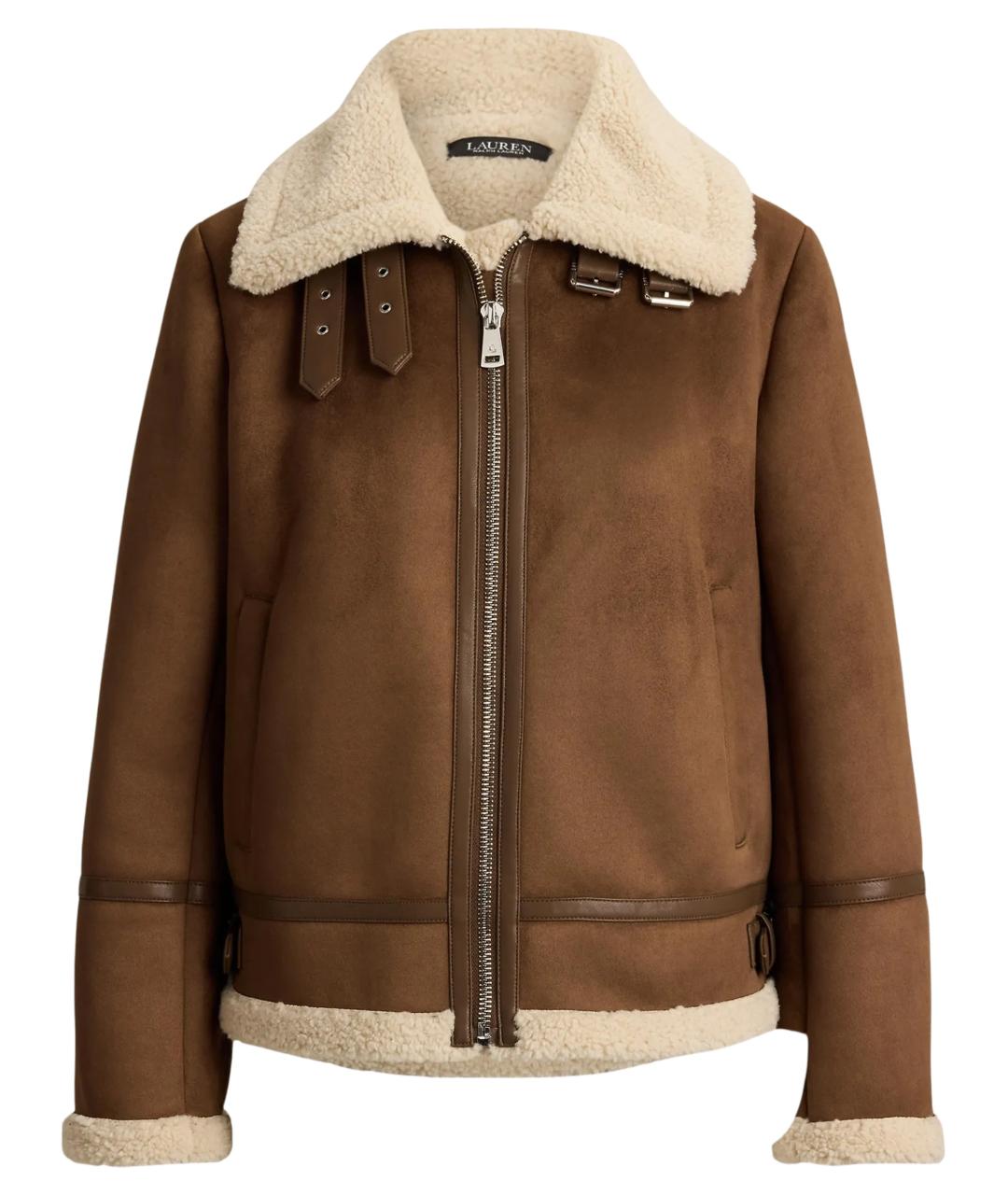 RALPH LAUREN Коричневая дубленка, фото 1