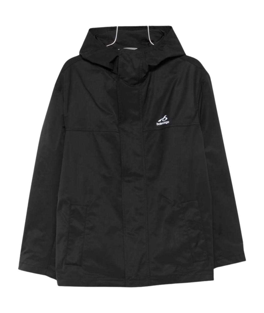 BALENCIAGA Черная полиэстеровая куртка, фото 1