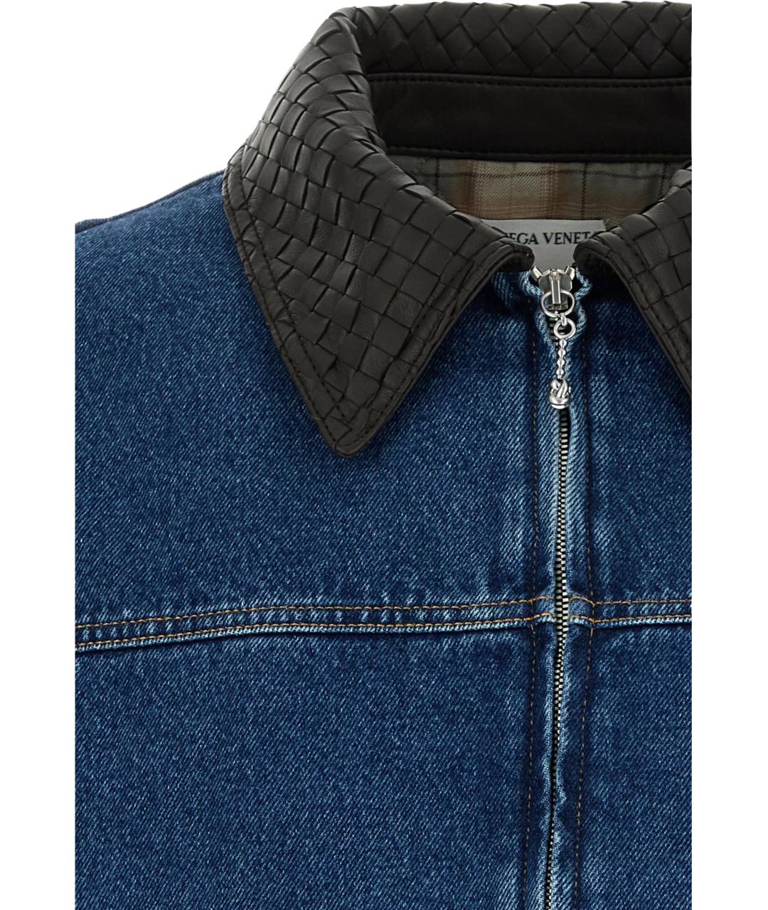 BOTTEGA VENETA Синяя хлопковая куртка, фото 3