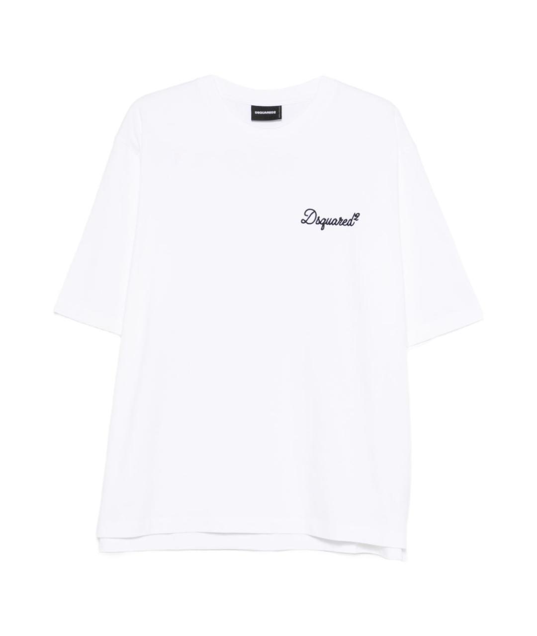 DSQUARED2 Белая хлопковая футболка, фото 1