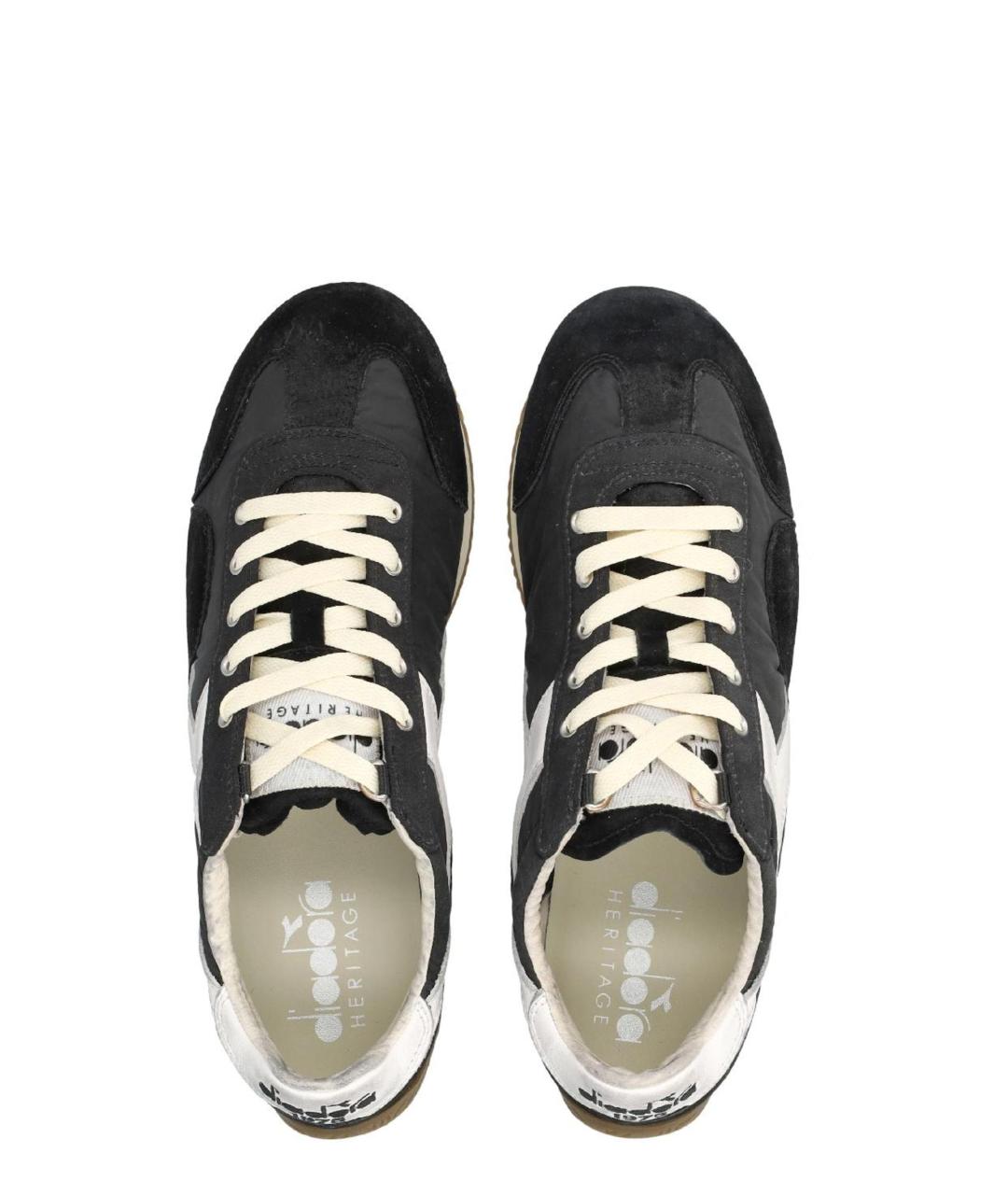 DIADORA HERITAGE Черные низкие кроссовки / кеды, фото 4