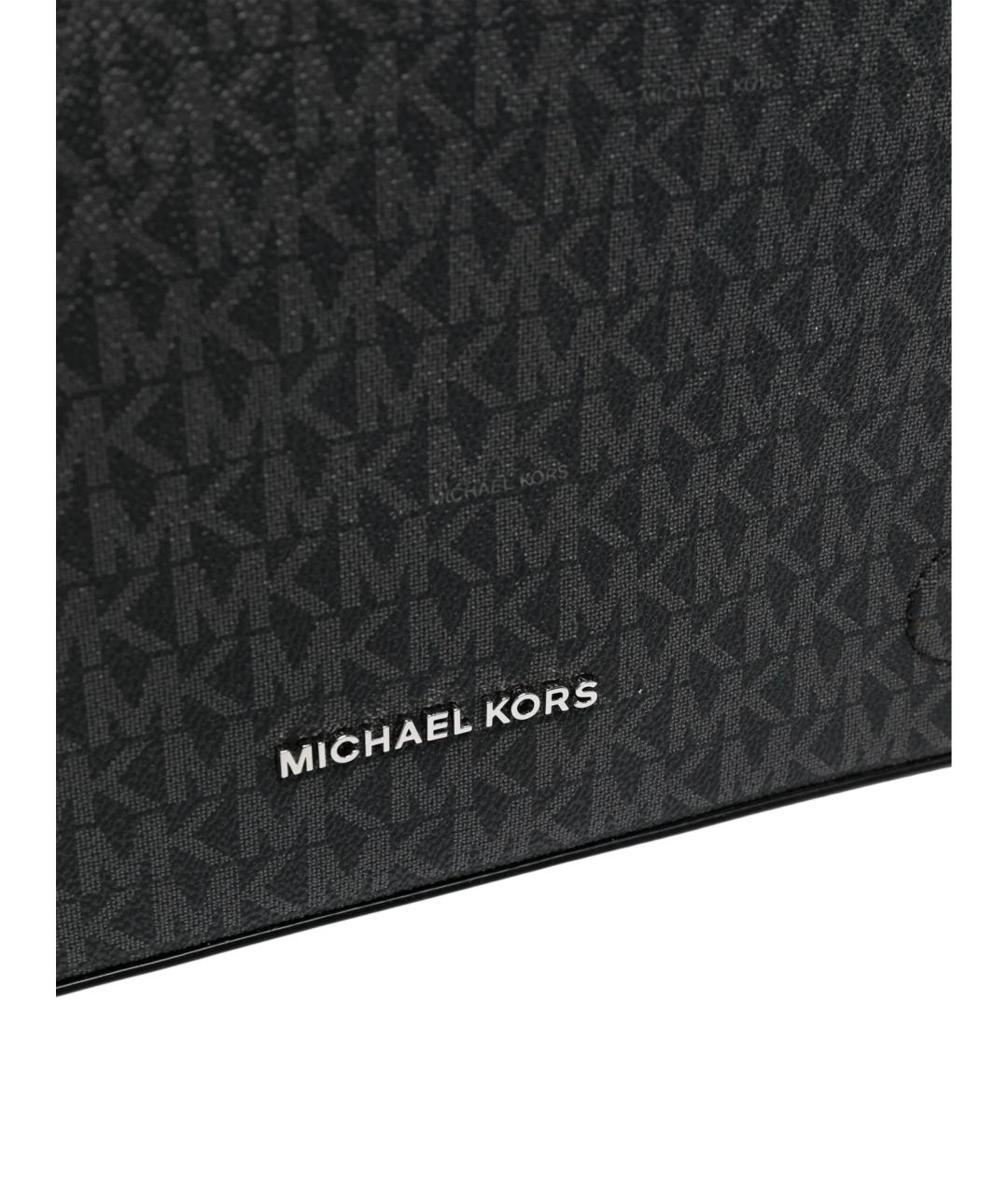 MICHAEL KORS Черная кожаная сумка на плечо, фото 3