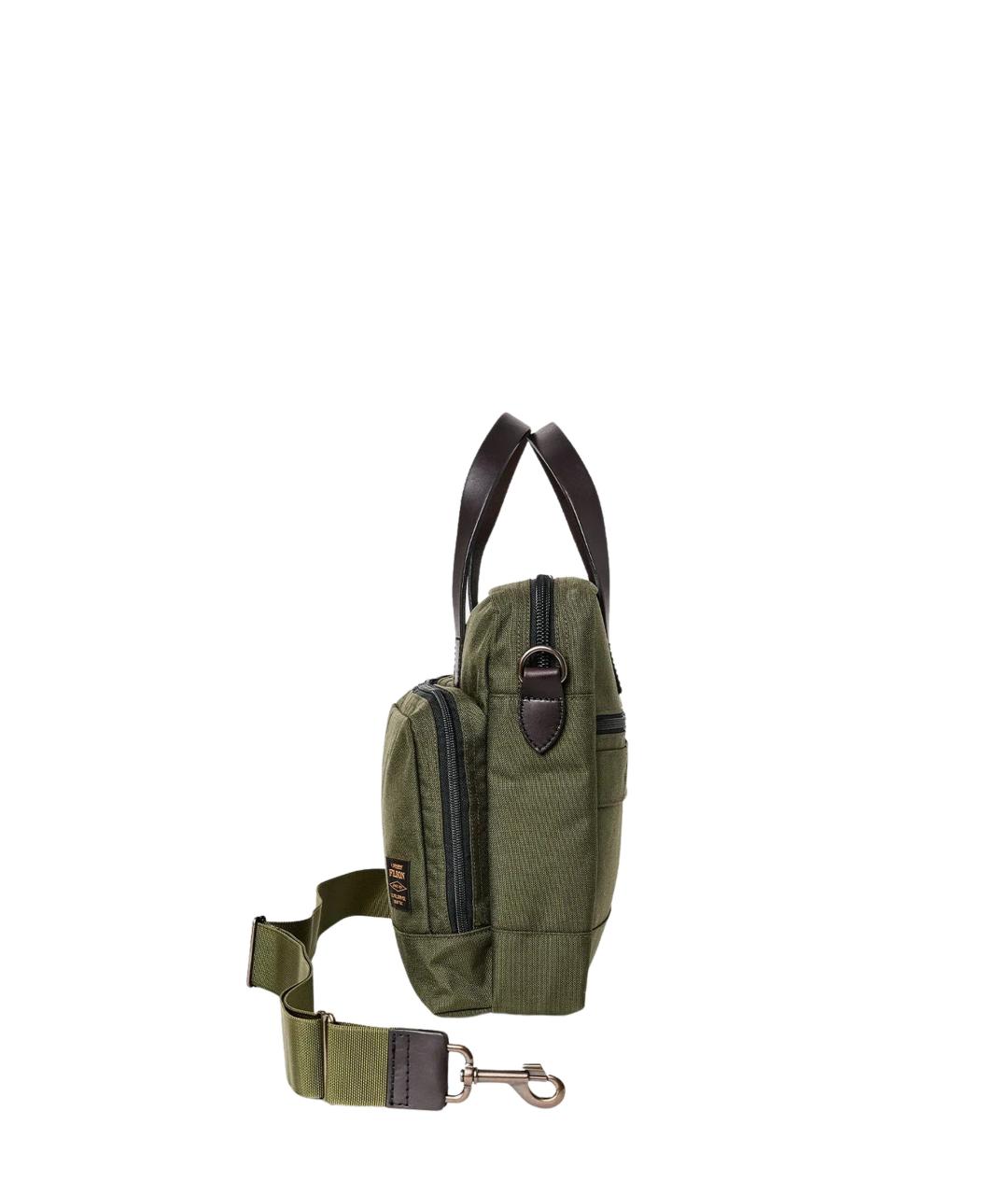FILSON Зеленый тканевый портфель, фото 3