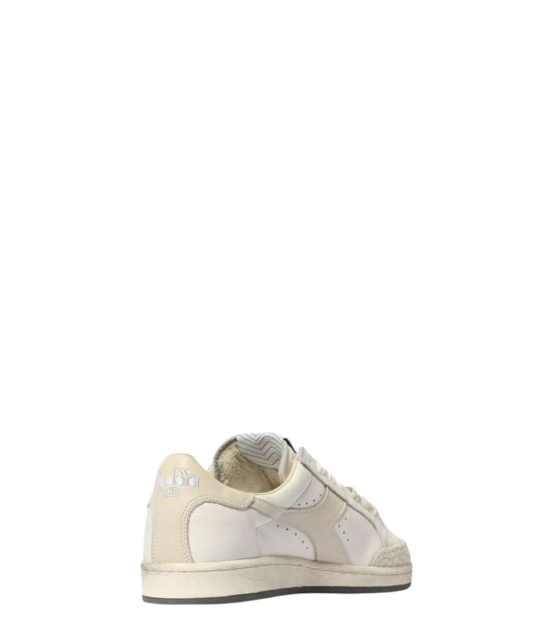 DIADORA HERITAGE Белые кожаные низкие кроссовки / кеды, фото 3