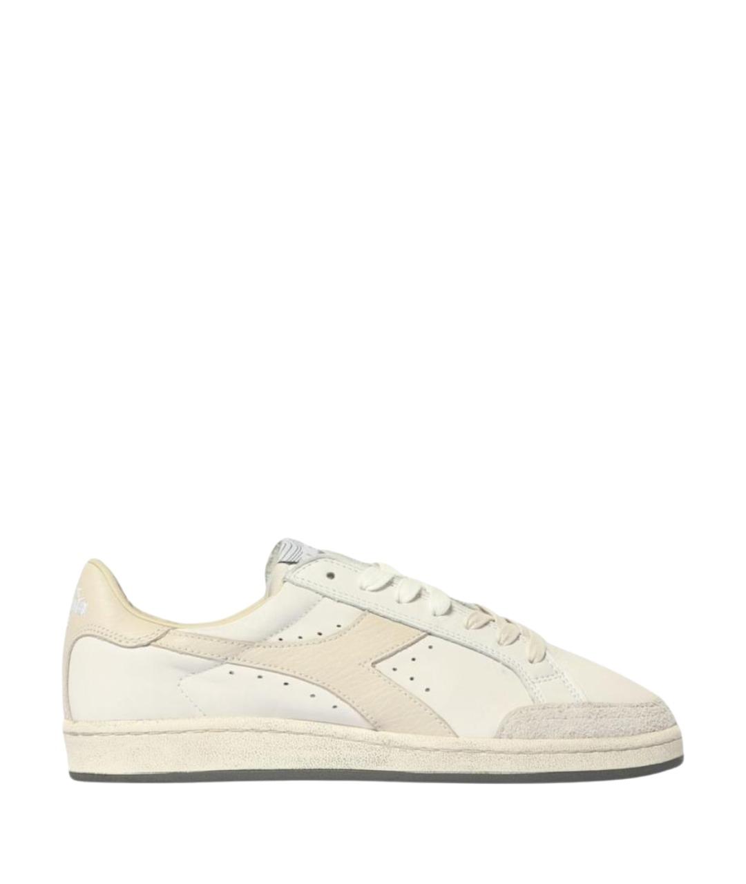 DIADORA HERITAGE Белые кожаные низкие кроссовки / кеды, фото 1
