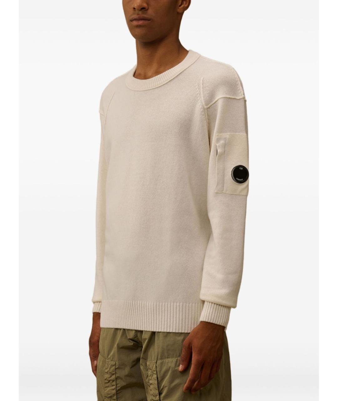 CP COMPANY Белый шерстяной джемпер / свитер, фото 2