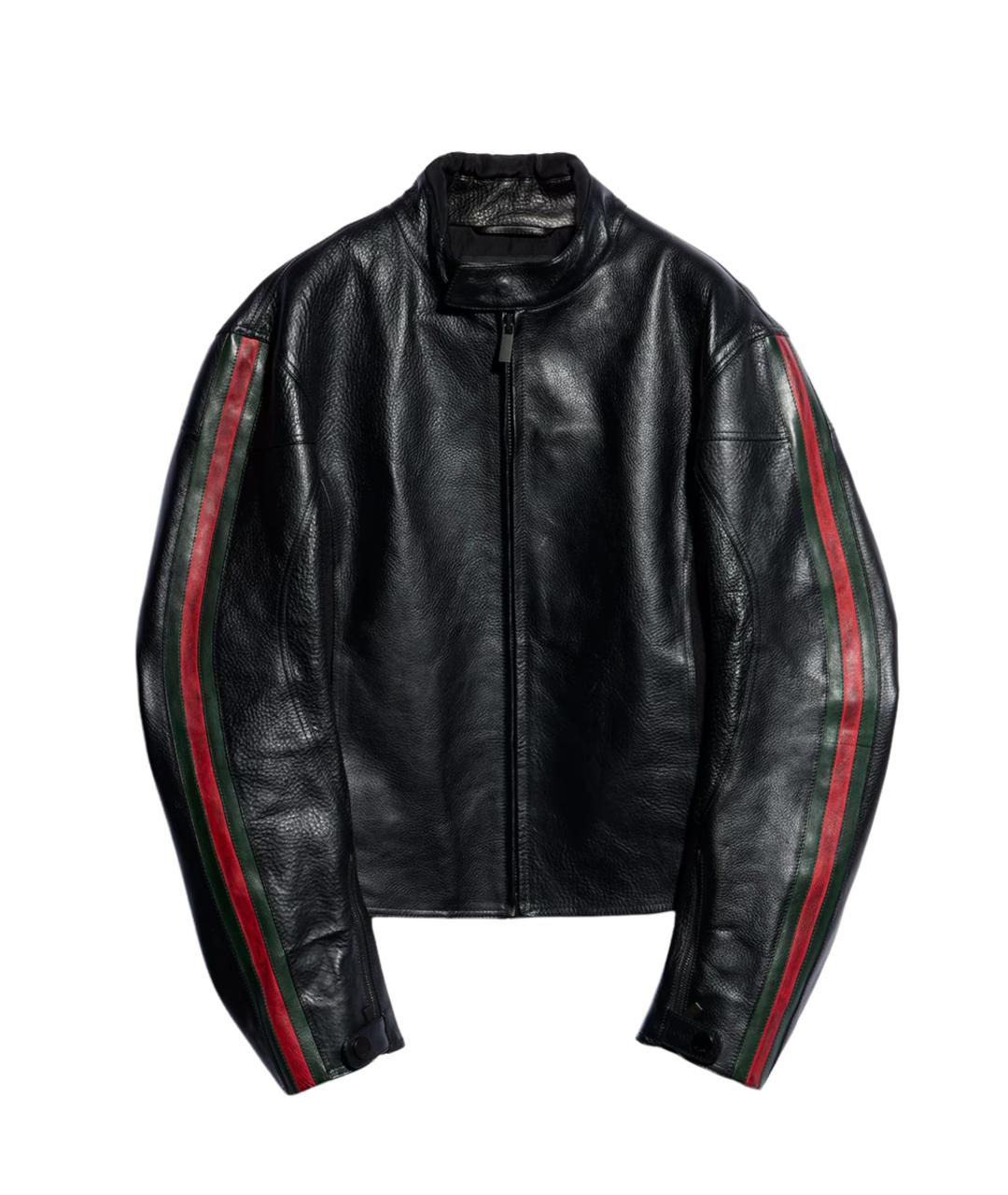 GUCCI Черная кожаная куртка, фото 1