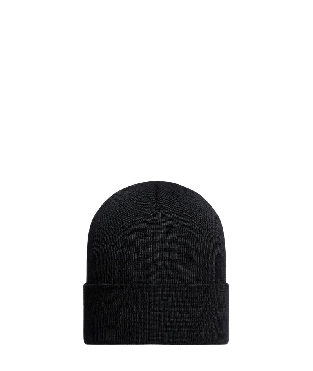 MONCLER GRENOBLE Черная шерстяная шапка, фото 2
