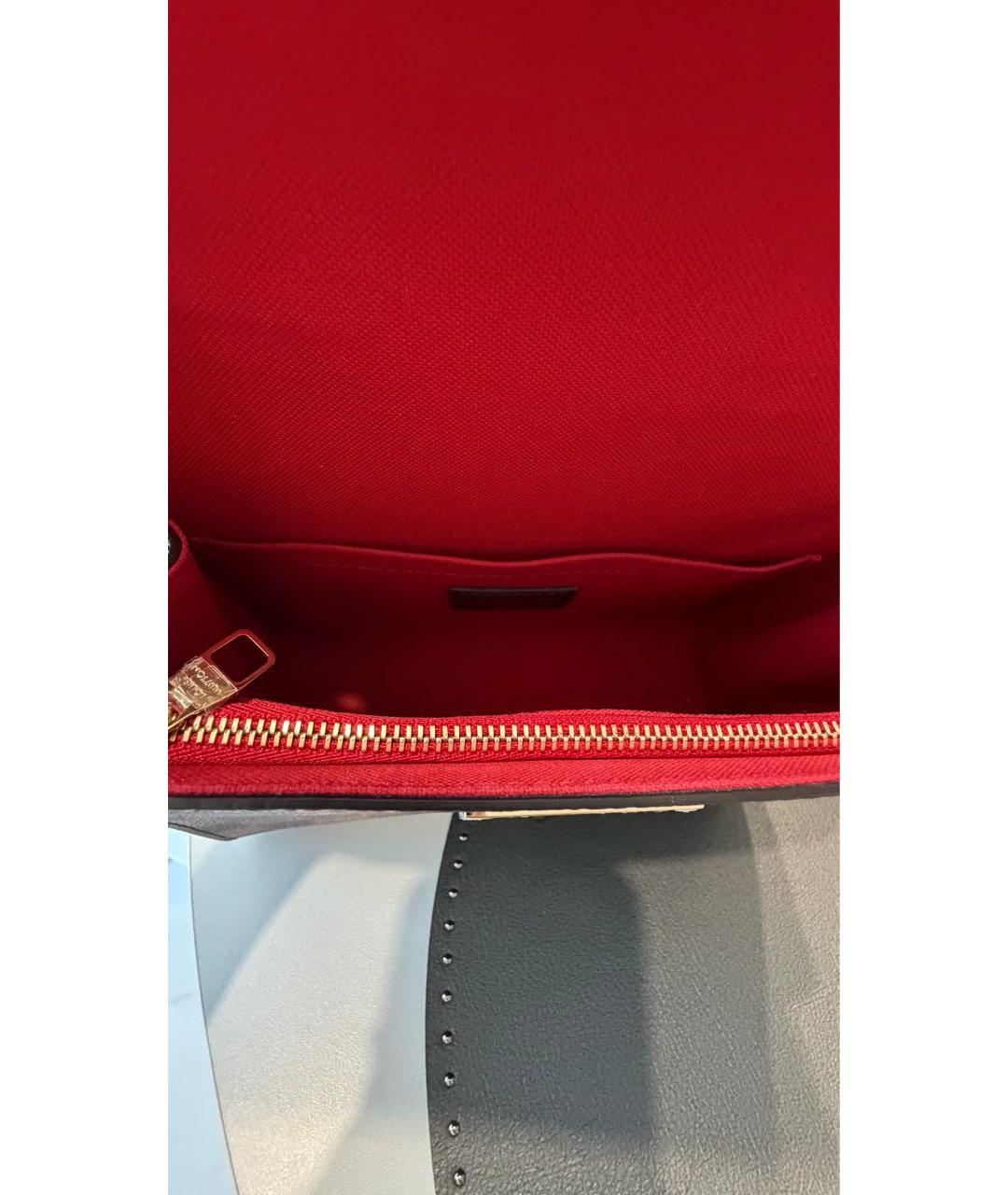 LOUIS VUITTON Коричневая сумка с короткими ручками из канвы, фото 4