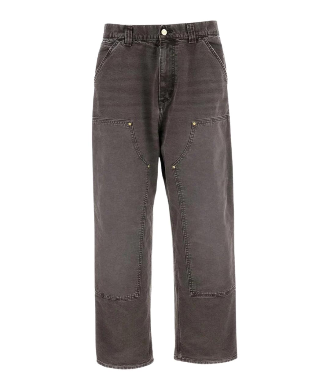 CARHARTT WIP Серые хлопковые джинсы, фото 1