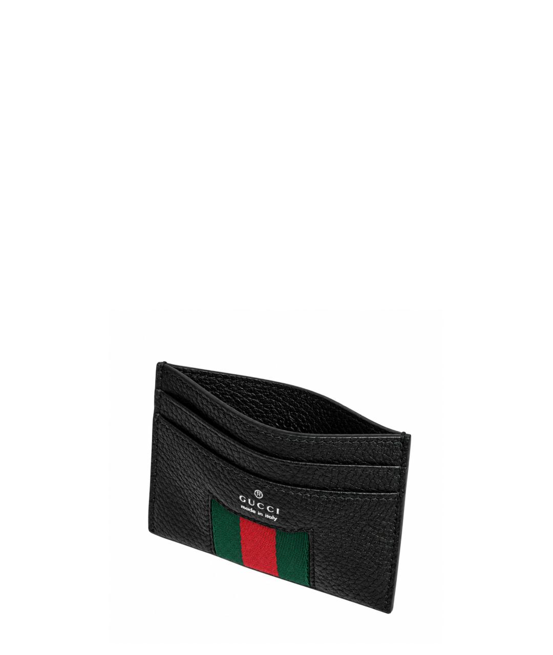 GUCCI Черный кожаный кардхолдер, фото 2
