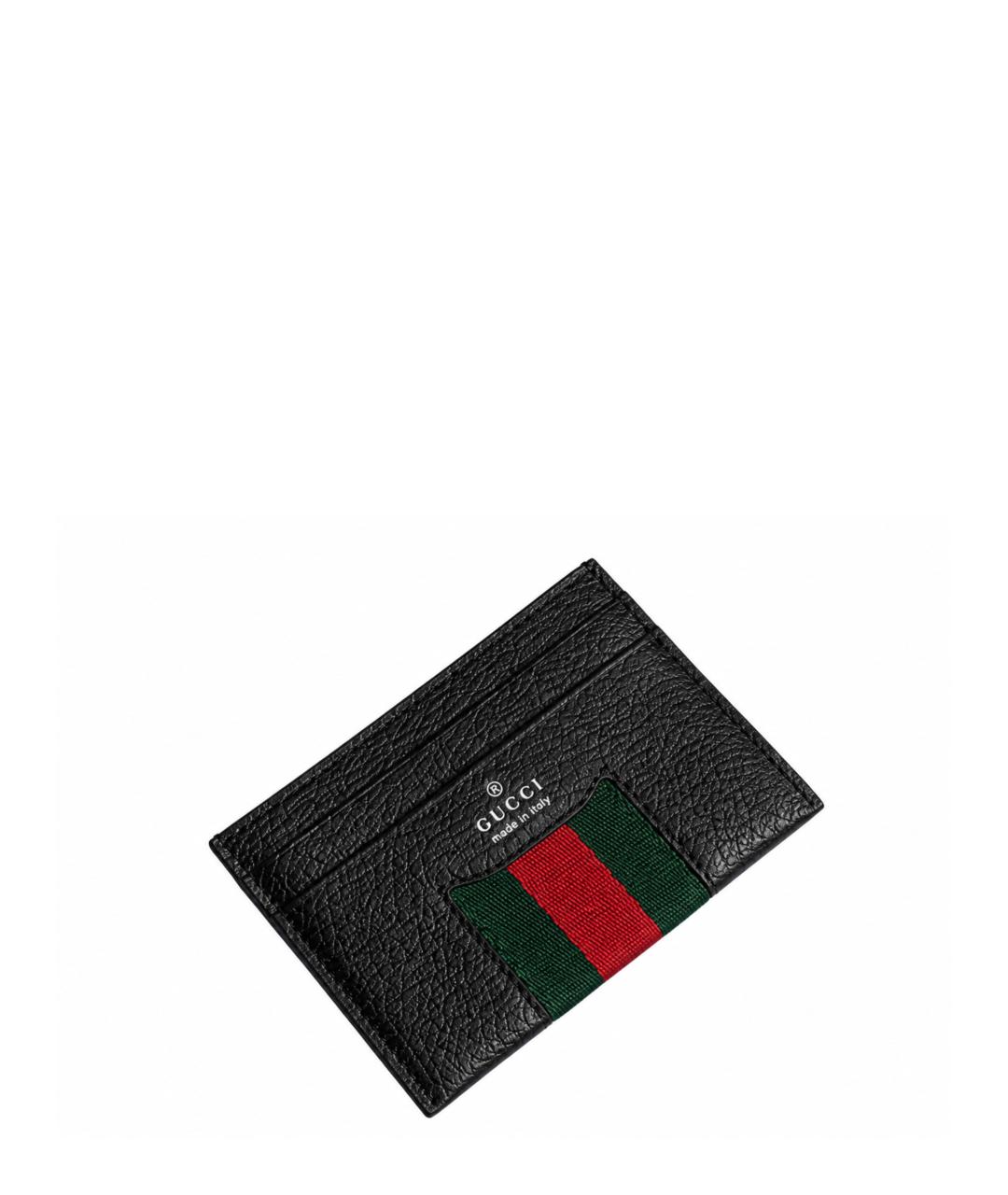 GUCCI Черный кожаный кардхолдер, фото 3