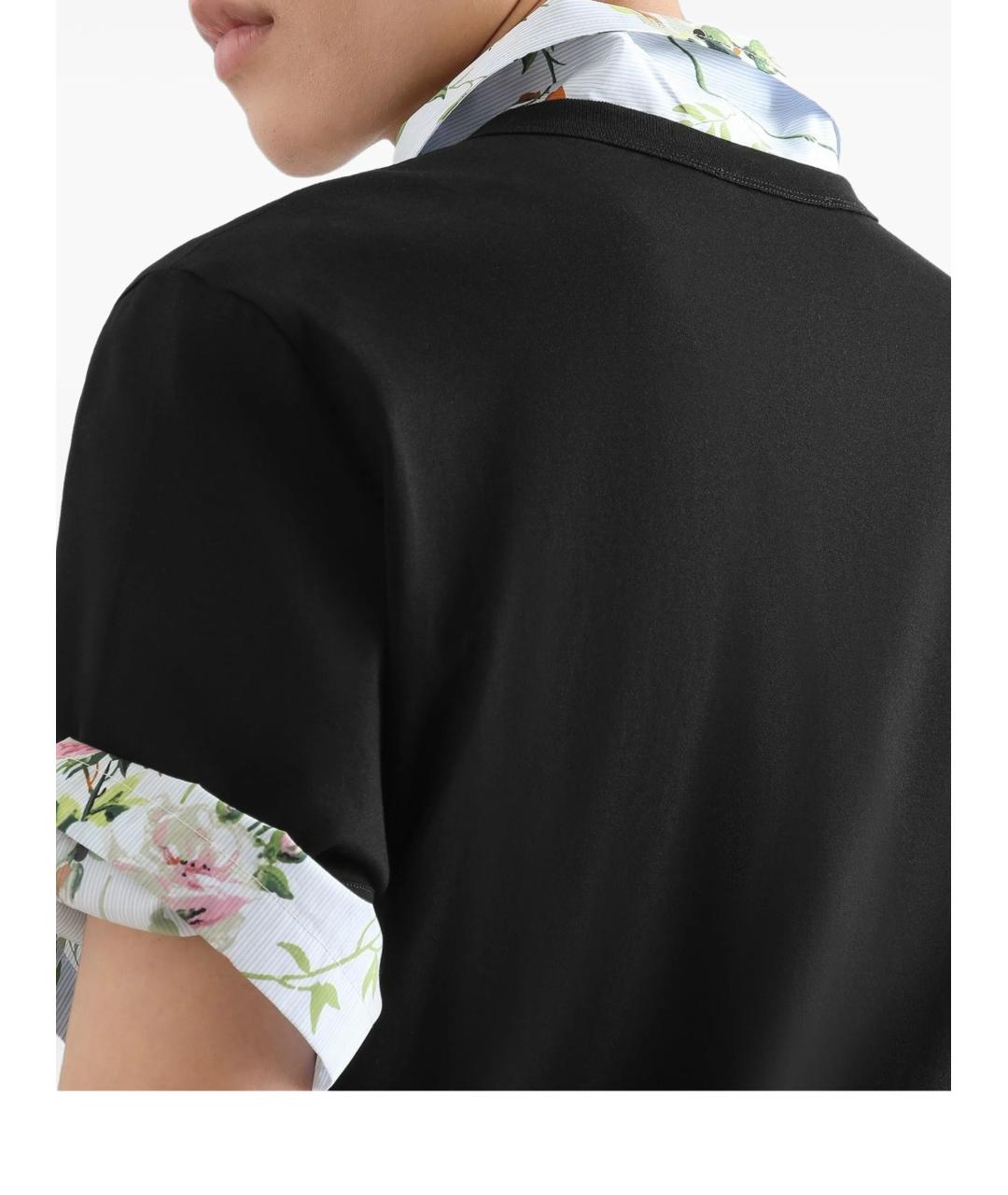 DOLCE&GABBANA Черная хлопковая футболка, фото 3