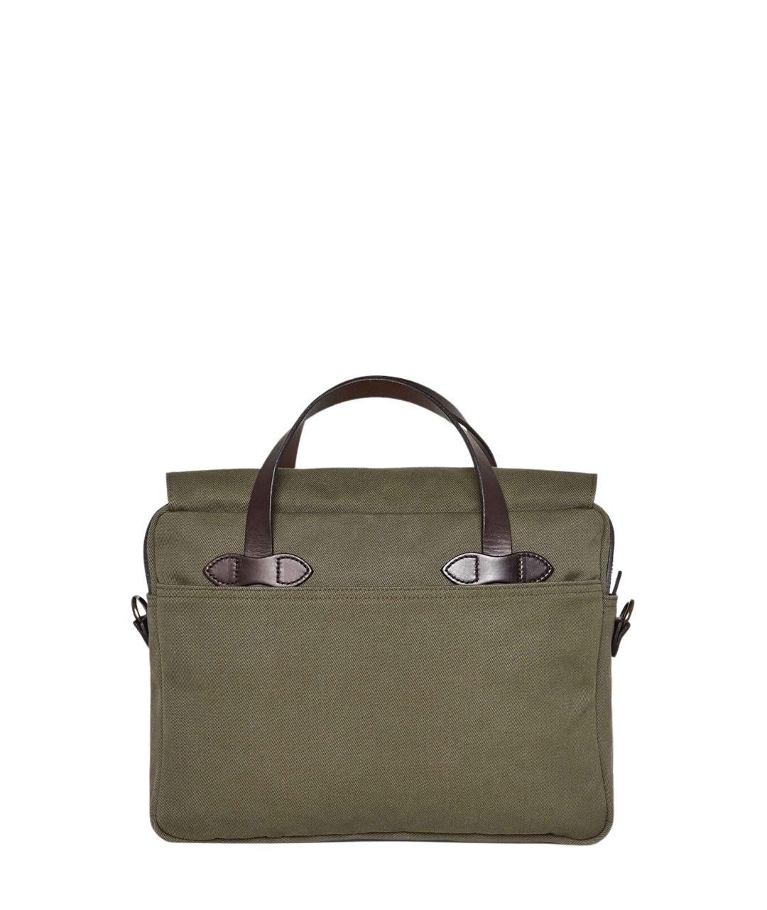 FILSON Зеленая тканевая сумка тоут, фото 2