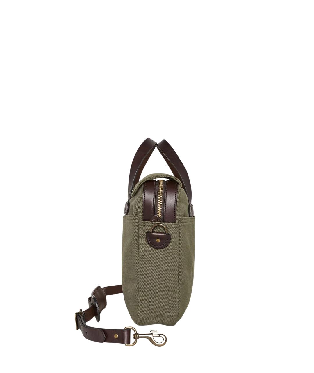 FILSON Зеленая тканевая сумка тоут, фото 3