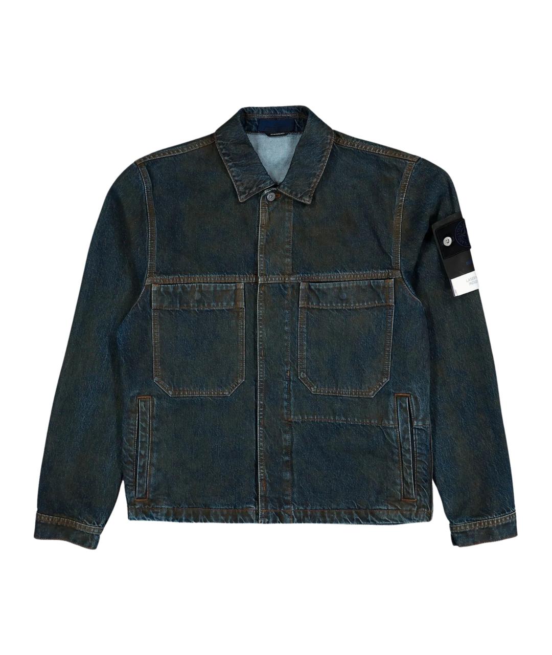 STONE ISLAND Синяя хлопковая куртка, фото 4