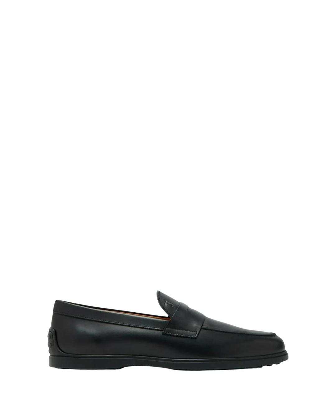 TOD'S Черные кожаные лоферы, фото 5