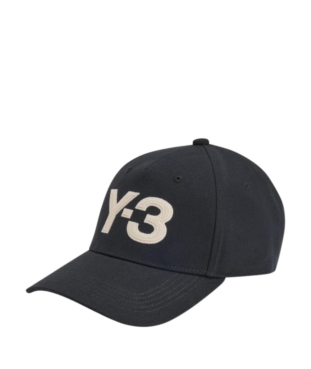 Y-3 Черная хлопковая кепка/бейсболка, фото 1