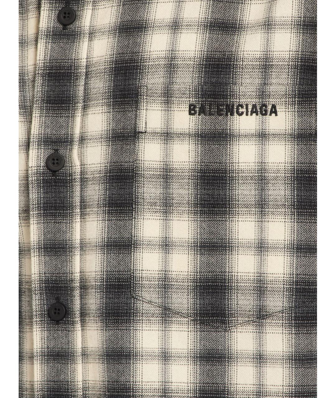 BALENCIAGA Мульти хлопковая кэжуал рубашка, фото 4
