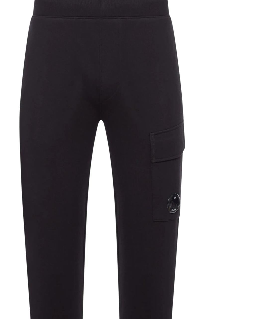 CP COMPANY Черные хлопковые повседневные брюки, фото 3