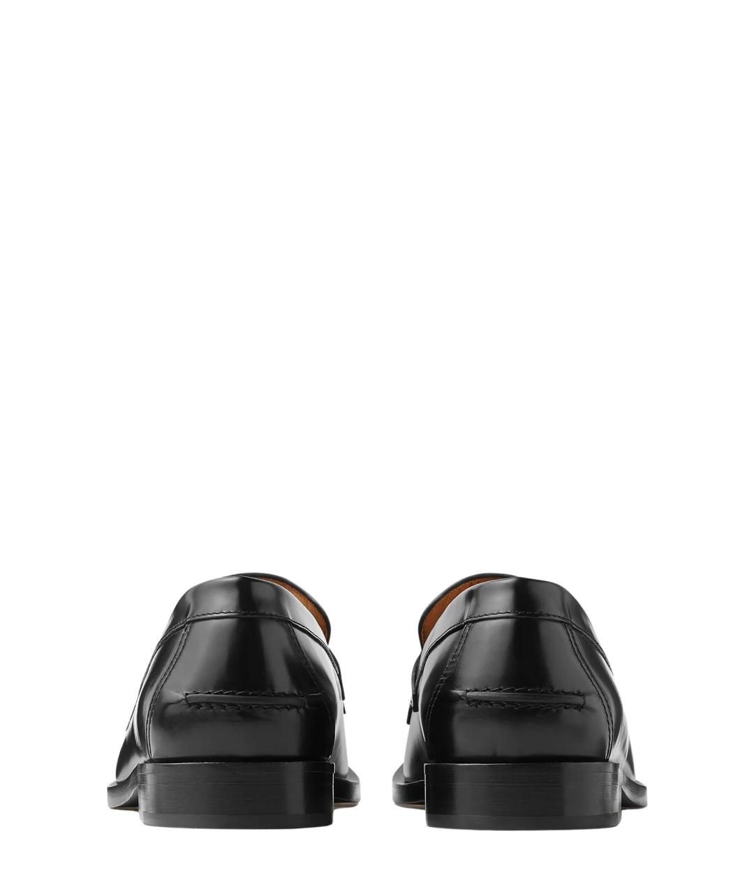 VERSACE Черные кожаные лоферы, фото 2