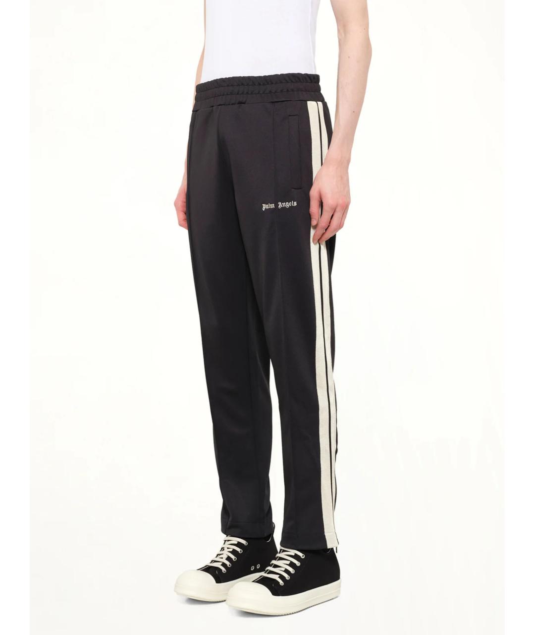 PALM ANGELS Черные полиэстеровые повседневные брюки, фото 3