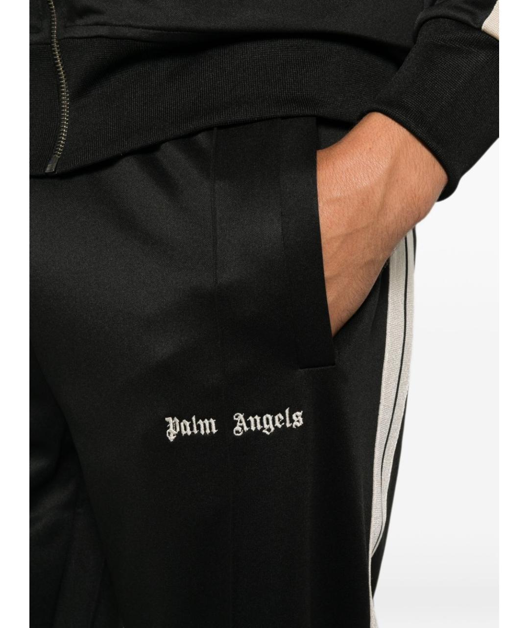 PALM ANGELS Черные полиэстеровые повседневные брюки, фото 5