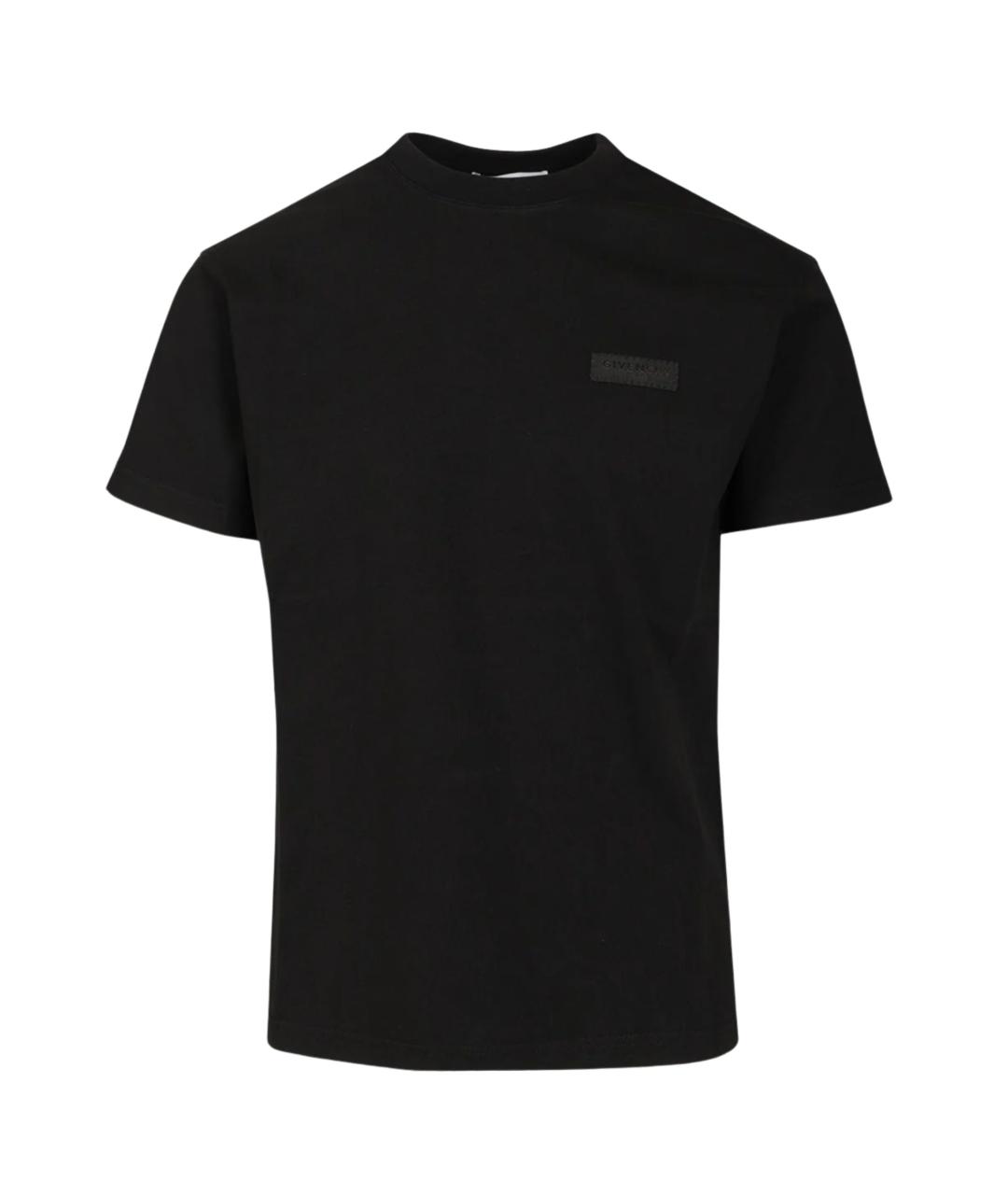 GIVENCHY Черная хлопковая футболка, фото 1