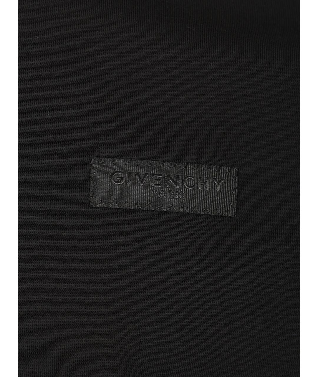 GIVENCHY Черная хлопковая футболка, фото 3