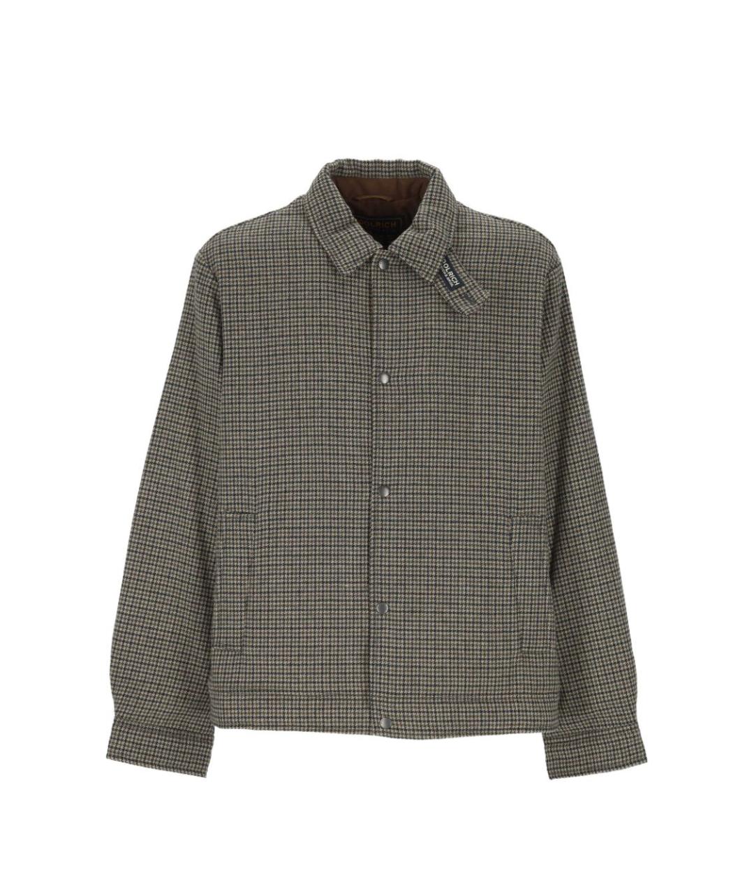 WOOLRICH Коричневая шерстяная куртка, фото 1