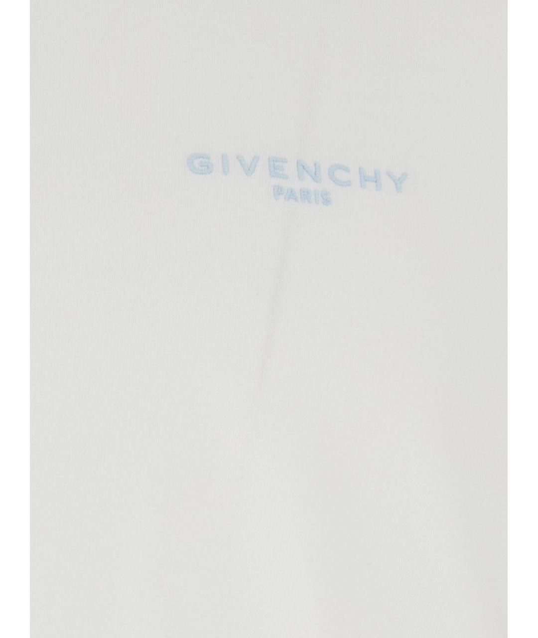 GIVENCHY Белая хлопковая футболка, фото 3