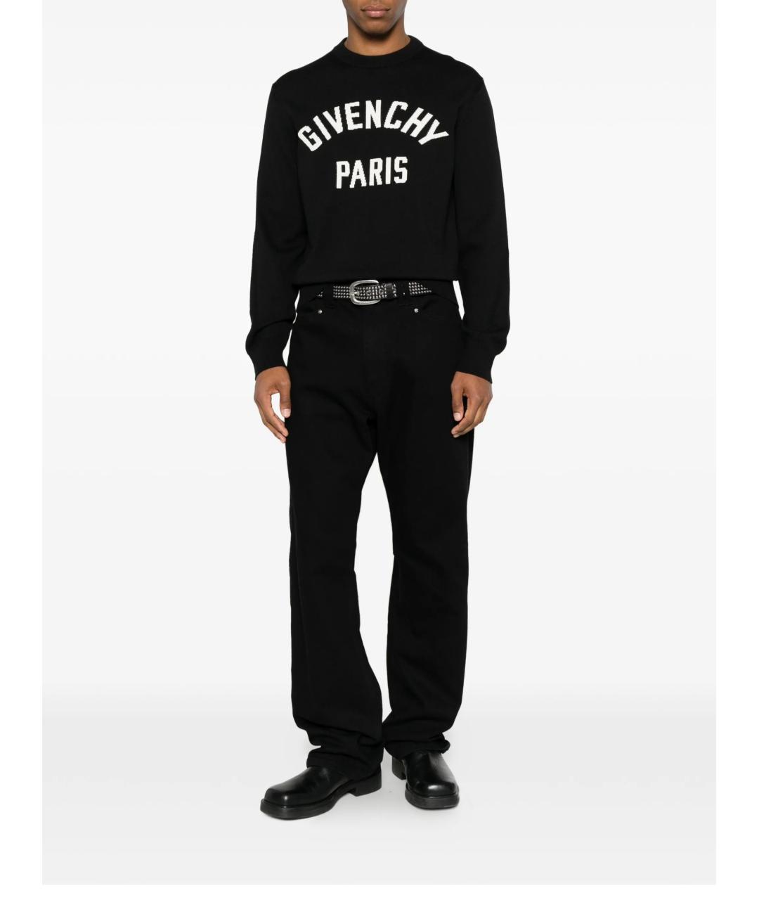 GIVENCHY Черный хлопковый джемпер / свитер, фото 2