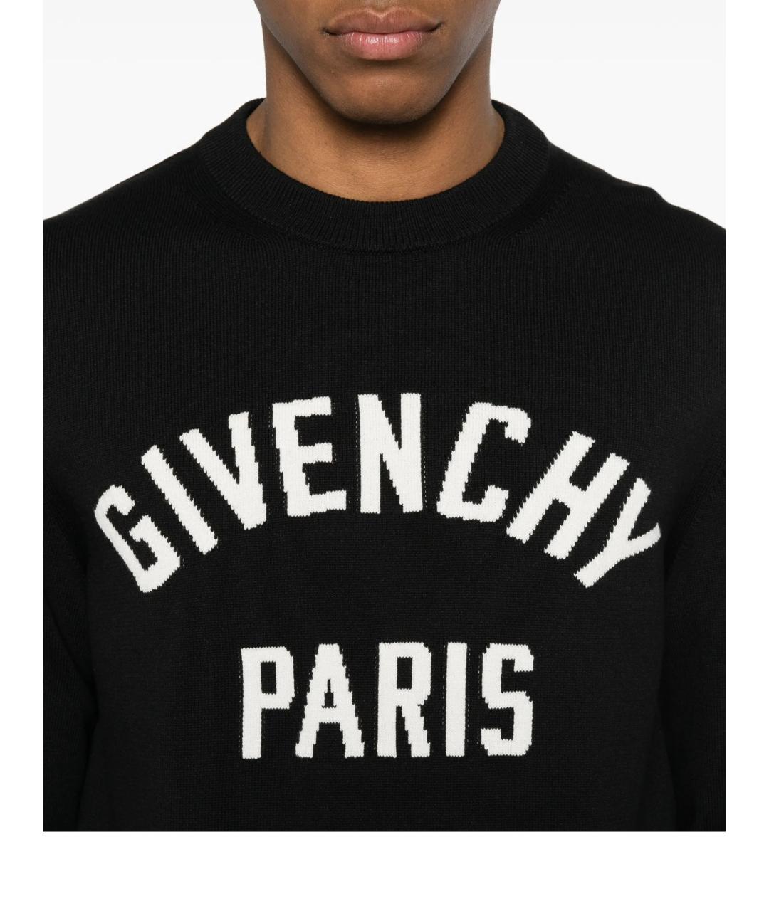 GIVENCHY Черный хлопковый джемпер / свитер, фото 4