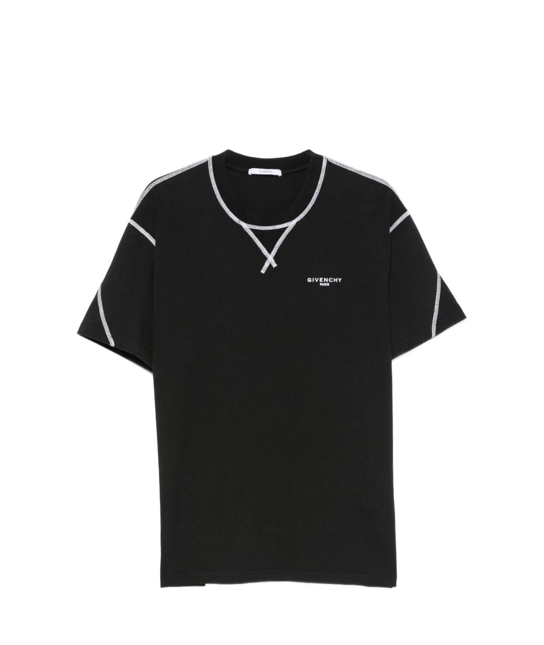 GIVENCHY Черная хлопковая футболка, фото 1