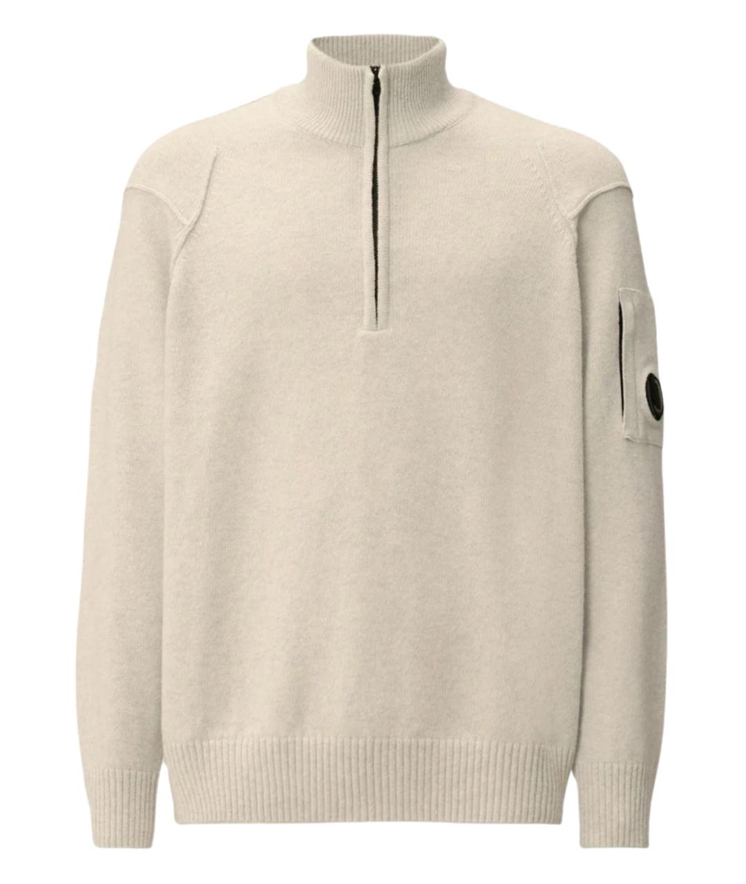 CP COMPANY Бежевый шерстяной джемпер / свитер, фото 1